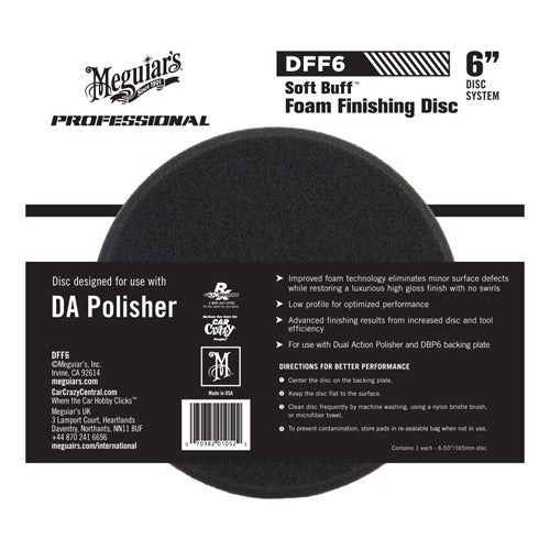 Soft Buff DA Foam Finishing Disc 6 inch
ook geschikt voor de "oudere G220 machine"